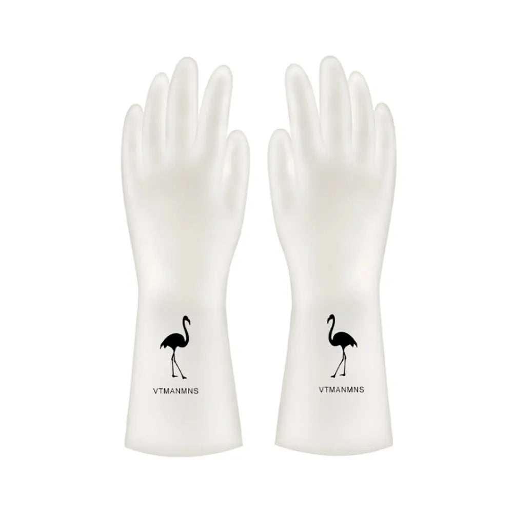 Silicone World 1 Pair Waterproof Rubber Latex Dish Washing Gloves Kitchen Durable Cleaning Housework Chores Dishwashing Tools
