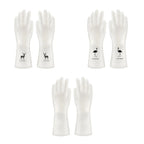 Silicone World 1 Pair Waterproof Rubber Latex Dish Washing Gloves Kitchen Durable Cleaning Housework Chores Dishwashing Tools