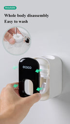 WIKHOSTAR Automatic Toothpaste Dispenser Bathroom Accessories Set Wall Mounted Toothpaste Squeezer Toothpaste Holder Rack