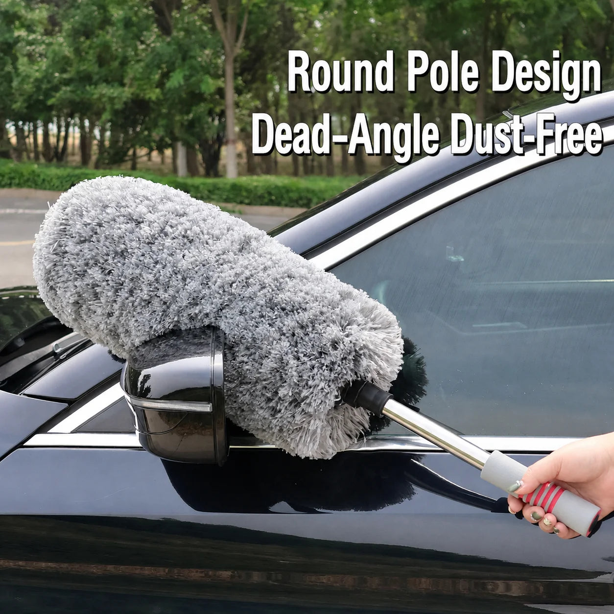 Professional Car Duster Microfiber Cleaning Brush Telescopic Long Handle Car Wash Mop Scratch Free Auto Detailing Dust Remover