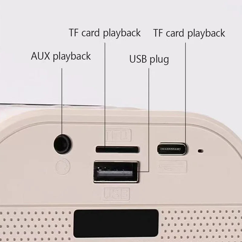 NEW Hot K12 Bluetooth Speaker Portable Home Cute Karaoke Mini Wireless Audio with Microphone K Song Family Singing Machine