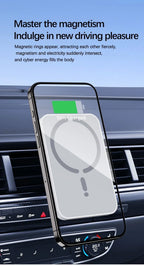 Magnetic Car Wireless Charger Air Vent GPS Phone Holder Stand For Magsafe iPhone 17 16 15 14 13 12 Pro Max Cell Fast Charging
