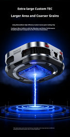 Magnetic Back Clip Dual-use Mobile Phone Radiator Digital Display Temperature Control AI Intelligent Gear Semiconductor Cooling