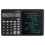 Solar Foldable Scientific Calculator with Writing and Drawing Tablet, LCD Large Screen Calculator