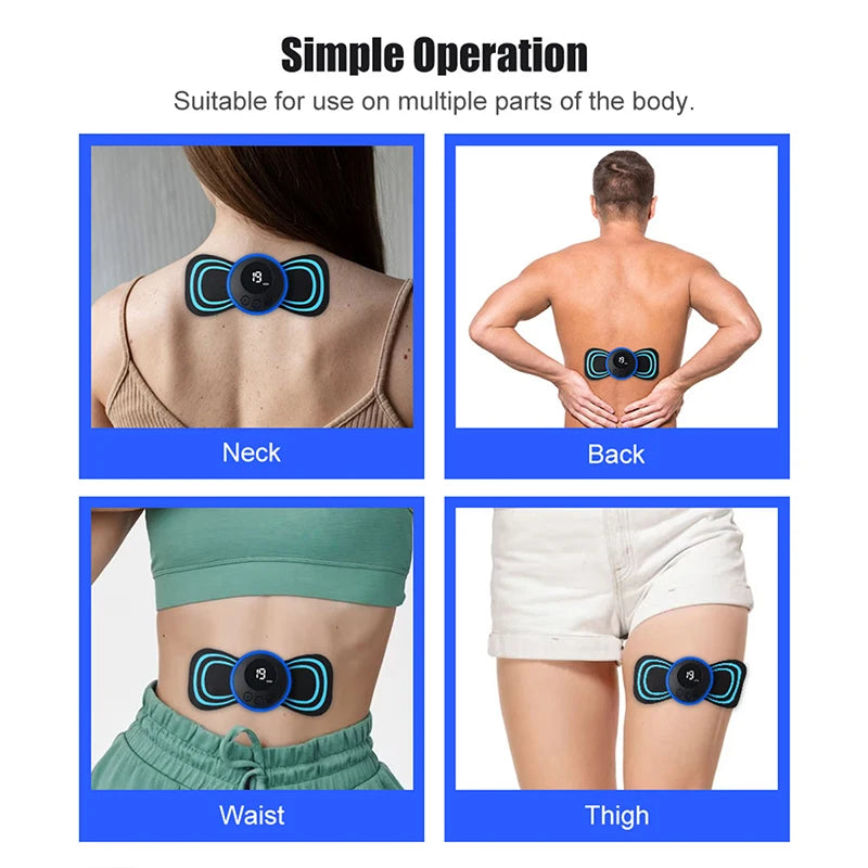 Electric TENS Pulse Neck Massager EMS Cervical Massage for Neck Back Body Eletric Muscle Stimulator Electrostimulator 19 Gears