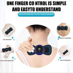 Electric TENS Pulse Neck Massager EMS Cervical Massage for Neck Back Body Eletric Muscle Stimulator Electrostimulator 19 Gears