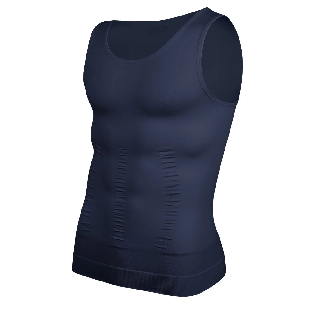 Men Compression Shirt for Body Shaper Slimming Vest Tight Tummy Underwear Tank Top