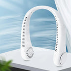 Portable Bladeless Neck Fan Rechargeable 3 Speeds Adjustable Cooling Fan Hands-Free Bladeless Neck Fan For Outdoor Sports Travel