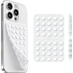 Silicone Double-Sided Suction Cup Phone Case Mount, Phone Grip with Suction Power, Hands-Free Phone Holder for Selfies and Video