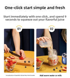 Portable Fruit Juice Blenders Summer Personal Electric Mini Bottle Home USB 6 Blades Juicer Cup Machine For Kitchen
