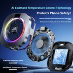 Magnetic Back Clip Dual-use Mobile Phone Radiator Digital Display Temperature Control AI Intelligent Gear Semiconductor Cooling