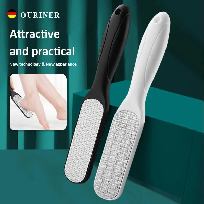 High-Quality Stainless Steel Foot File Double Sided Callus Remover For Dead Skin Professional Pedicure Tools Callous Scraper