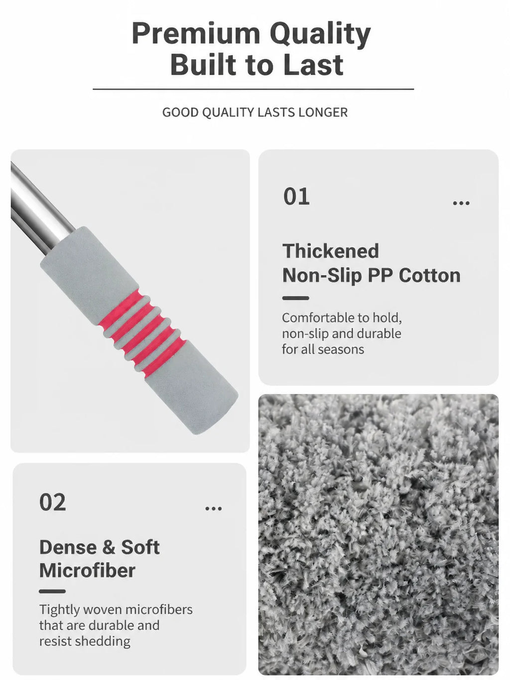 Professional Car Duster Microfiber Cleaning Brush Telescopic Long Handle Car Wash Mop Scratch Free Auto Detailing Dust Remover