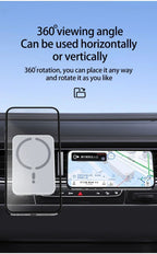 Magnetic Car Wireless Charger Air Vent GPS Phone Holder Stand For Magsafe iPhone 17 16 15 14 13 12 Pro Max Cell Fast Charging