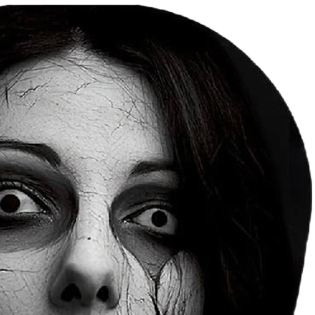 2PCS Car Horror Eyeless Monster Printed Headrest Cover Universal Elastic Funny Seat Head Case Halloween Party Decoration