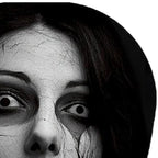 2PCS Car Horror Eyeless Monster Printed Headrest Cover Universal Elastic Funny Seat Head Case Halloween Party Decoration