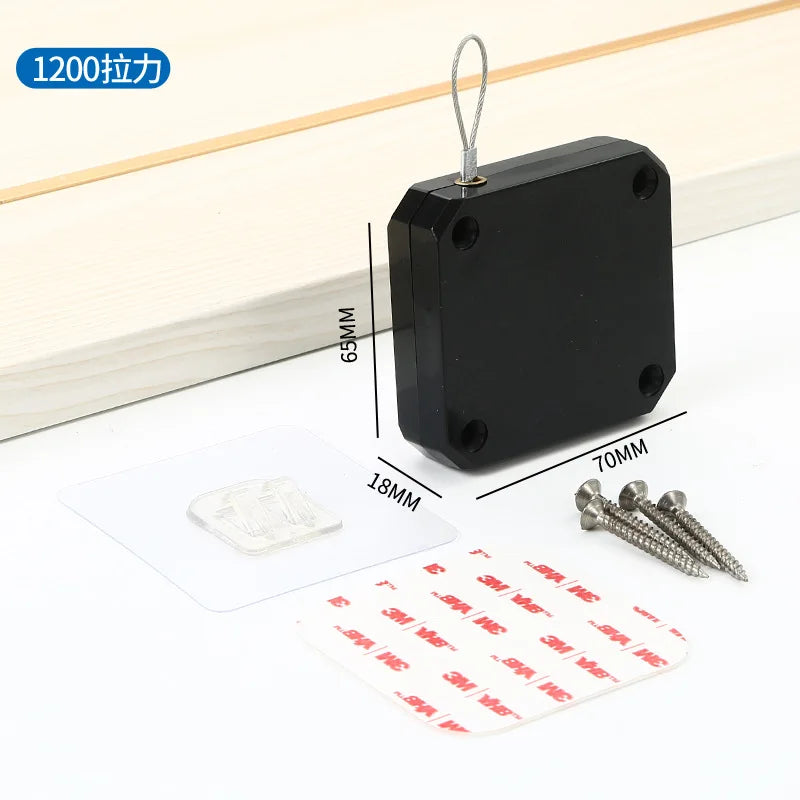 New Design Door Closer Automatic Closing Sliding  Latch No Punching Automatic Door Lock for Sliding Mesh Closer Closed