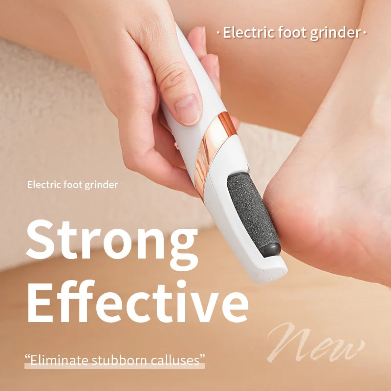 USB Charging Electric Foot Grinder with Dual Grinding Heads and Two Speed Adjustment Options