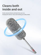 Professional Car Duster Microfiber Cleaning Brush Telescopic Long Handle Car Wash Mop Scratch Free Auto Detailing Dust Remover