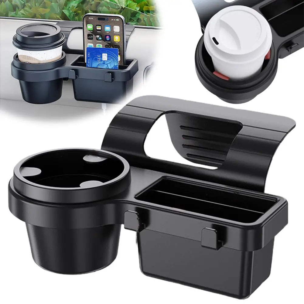Car Cup Stand Phone Holder Mount Tray Side Door Window Storage Barrel Pocket Hanging Storage Rack with Auto Interior Accessories
