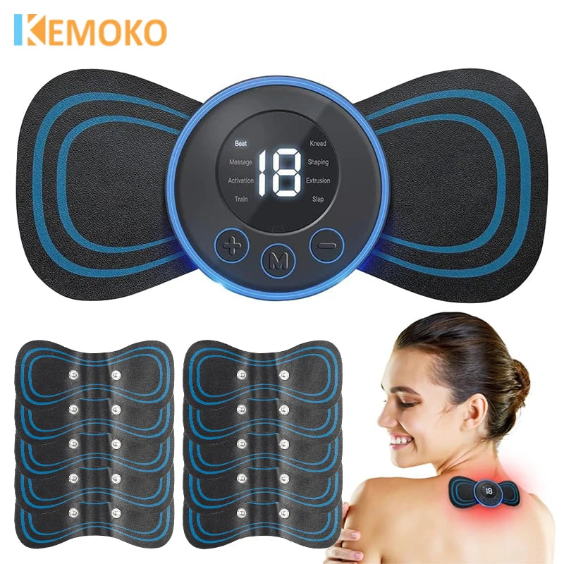 Electric TENS Pulse Neck Massager EMS Cervical Massage for Neck Back Body Eletric Muscle Stimulator Electrostimulator 19 Gears