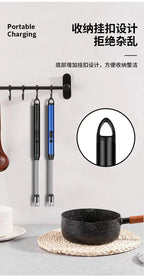 Type-C Rechargeable Kitchen Artifact Portable Smart Pulse Igniter Household Gas Stove Long Handle Electronic Lighter Wholesale