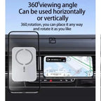 Magnetic Car Wireless Charger Air Vent GPS Phone Holder Stand For Magsafe iPhone 17 16 15 14 13 12 Pro Max Cell Fast Charging