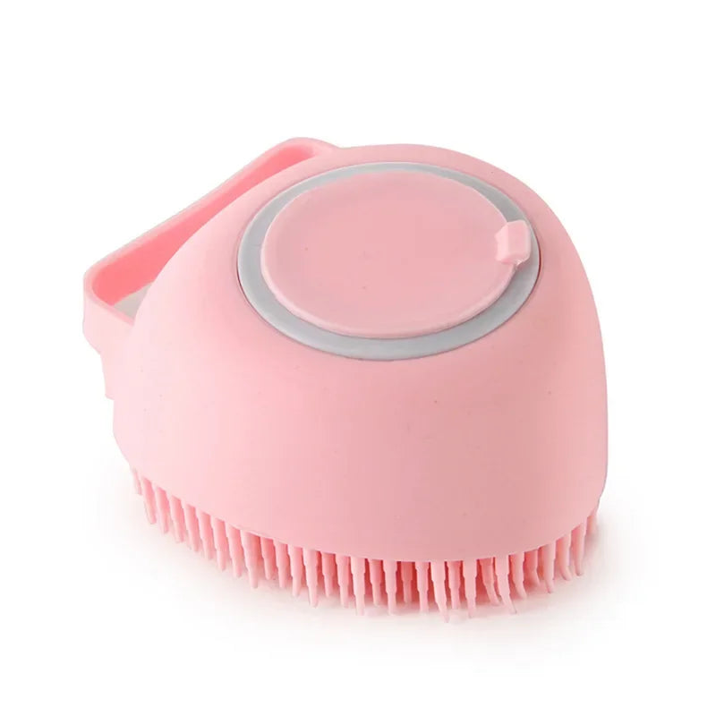 Soft Silicone Pet Bath Massage Glove Brush, Safe Washing Grooming Tool for Small Large Dogs Cats Bathroom Cleaning Accessory