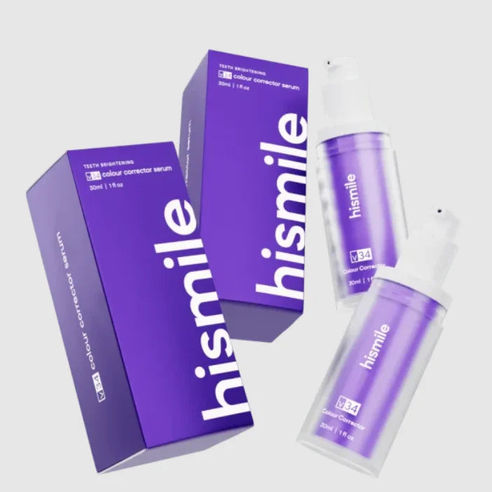 Hismile V34 Colour Corrector Serum 30ml Original Professional Purple Toothpaste Remove Tooth Stains Enhance Tooth Whiten Effect