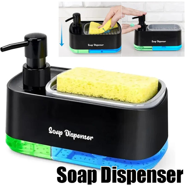 3-in-1 Dual Pump Soap Dispenser Set