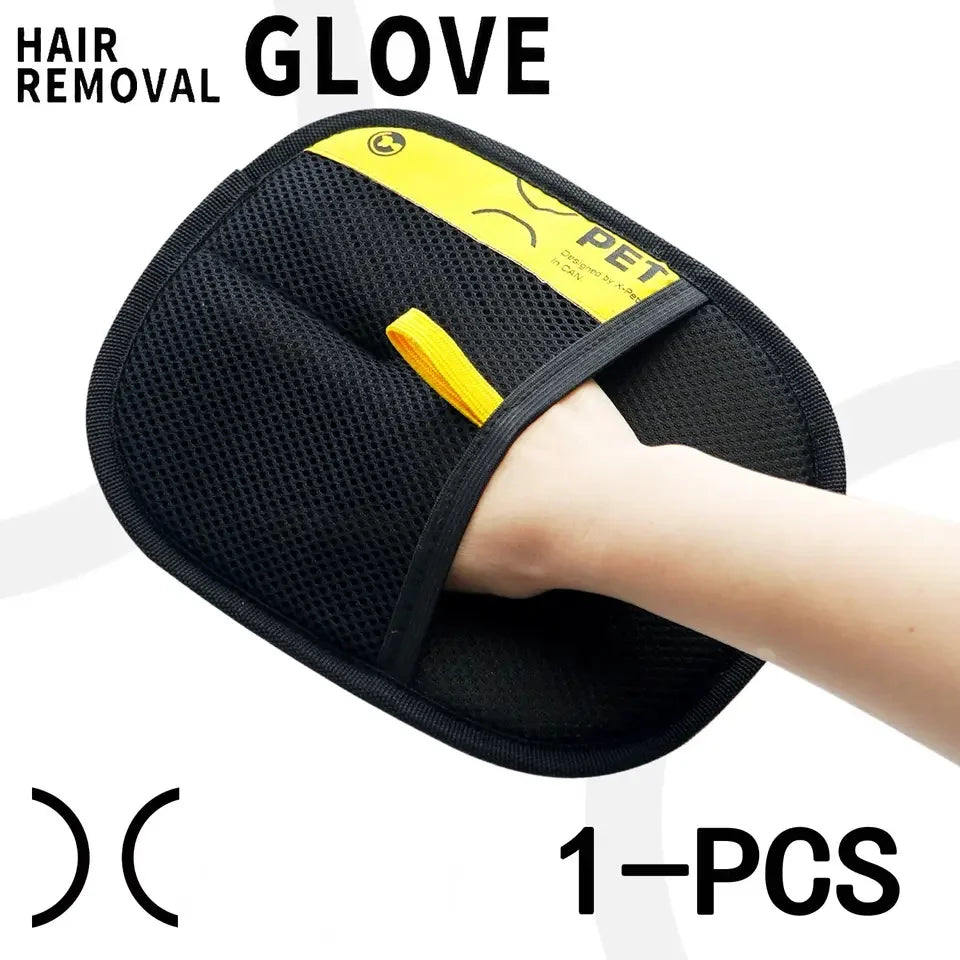 Animal hair glove Electrostatic gloves Two-way brush pet hair removal glove for cats dogs clothes furniture  electrostatic