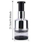Manual Onion Chopper Stainless Steel Garlic Presser Food Crusher Cutter Meat Mincer Hand Press for Vegetable Kitchen Tool