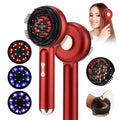 Electric Scalp Head Massage Comb 660nm Light Hair Growth Comb Hair Brush Head Spa 3 Levels Soft Massage Scalp Oil Applicator