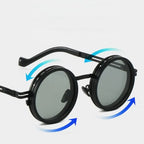 2025 Fashion New Unisex Handmade ND9 Level Sunglasses Stepless Rotating Filter Retro Polarized Sunglass Cycling Sports Glassees