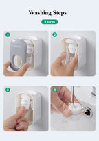 WIKHOSTAR Automatic Toothpaste Dispenser Bathroom Accessories Set Wall Mounted Toothpaste Squeezer Toothpaste Holder Rack