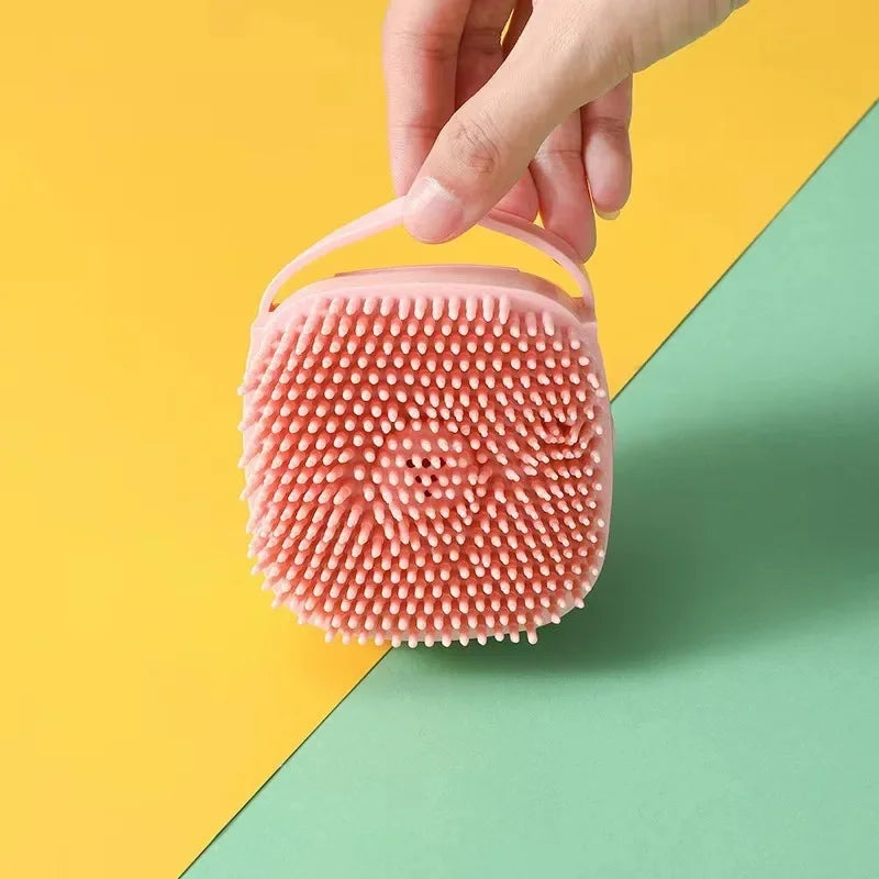 Soft Silicone Pet Bath Massage Glove Brush, Safe Washing Grooming Tool for Small Large Dogs Cats Bathroom Cleaning Accessory