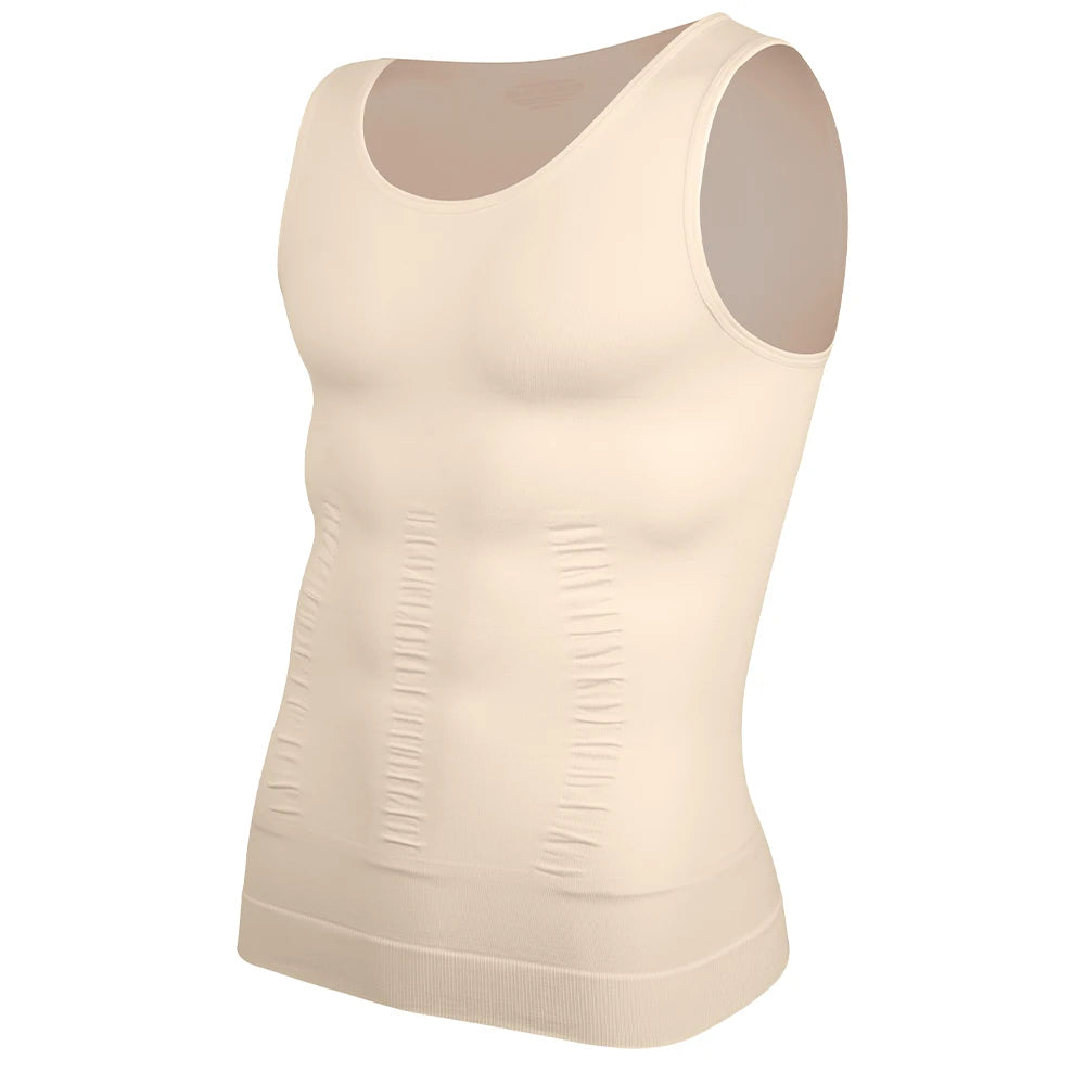 Men Compression Shirt for Body Shaper Slimming Vest Tight Tummy Underwear Tank Top
