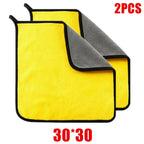 1/2/6pcs Microfiber Cleaning Towel Car Cleaning Cloths Professional Detailing Car Drying Microfiber Towel Wash Towel Accessories