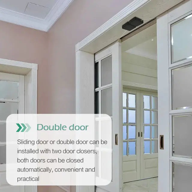 New Design Door Closer Automatic Closing Sliding  Latch No Punching Automatic Door Lock for Sliding Mesh Closer Closed