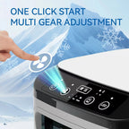 Portable Air Conditioner 3-Speed Small AC Unit Mini Air Cooler 900ML Water Tank Electric Fan With Humidifier for Bedroom Office