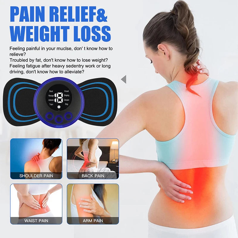 Electric TENS Pulse Neck Massager EMS Cervical Massage for Neck Back Body Eletric Muscle Stimulator Electrostimulator 19 Gears