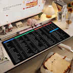 Word Excel PPT Office Shortcuts MousePad Non-slip Locking Edge PC Laptop Accessories Rubber Office Keyboard Game XXL DeskMat