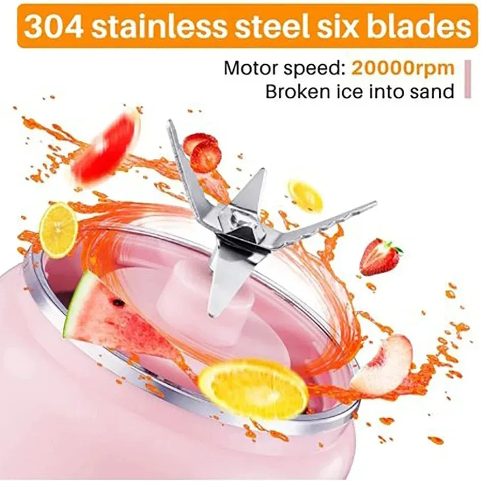 2026 Bestseller Portable Juicer Blenders Summer Household Electric Mini Bottle Home Fruit Milkshake Mixer Juicer Cup Machine