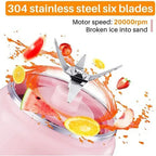 2026 Bestseller Portable Juicer Blenders Summer Household Electric Mini Bottle Home Fruit Milkshake Mixer Juicer Cup Machine