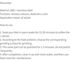 High-Quality Stainless Steel Foot File Double Sided Callus Remover For Dead Skin Professional Pedicure Tools Callous Scraper