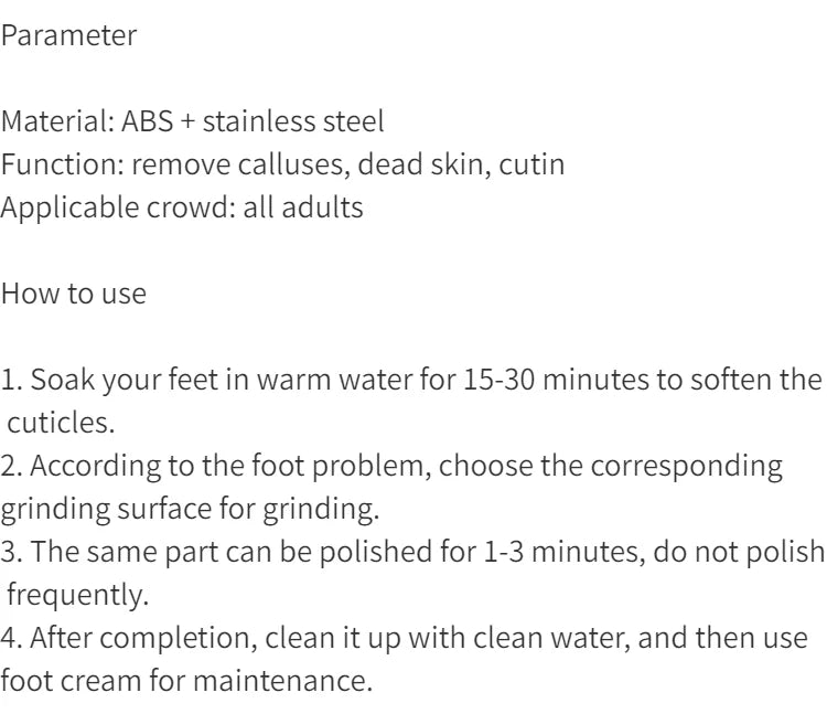 High-Quality Stainless Steel Foot File Double Sided Callus Remover For Dead Skin Professional Pedicure Tools Callous Scraper