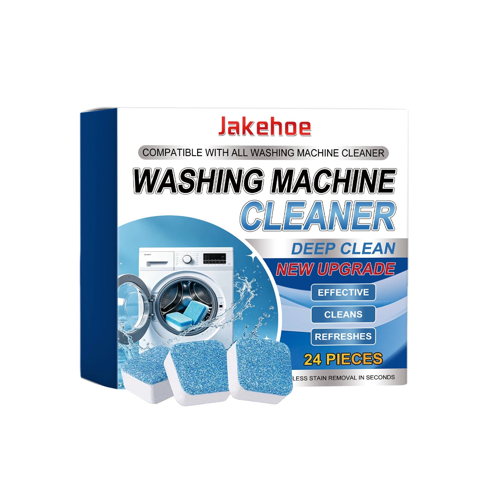 Washing Machine Cleaner Remove Limescale & Mold Stains Eliminate Odors Long-Lasting Fresh Scent Washing Machine Cleaning Tablets
