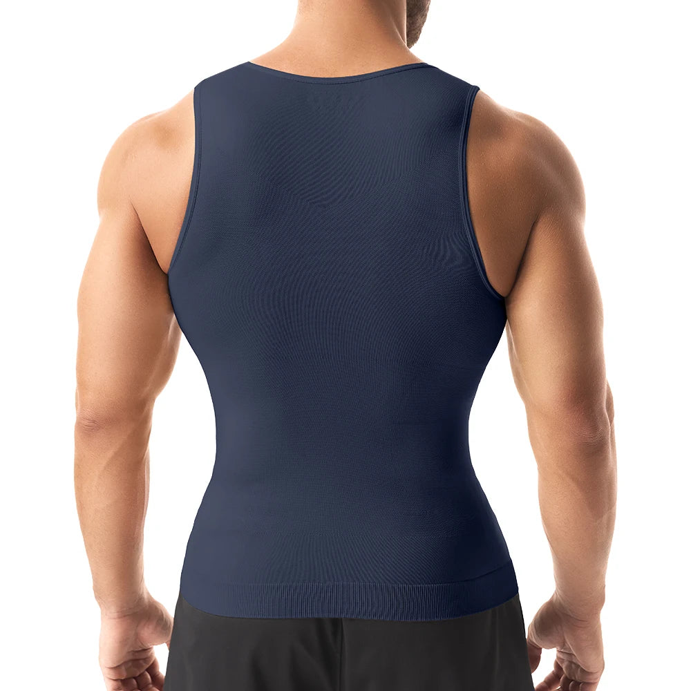 Men Compression Shirt for Body Shaper Slimming Vest Tight Tummy Underwear Tank Top