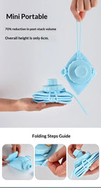 Food-grade Silicone Foldable Water Cup, Large Capacity, Portable for Outdoor Travel & Sports, Heat-resistant, Creative Collapsib