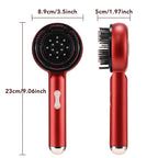 Electric Scalp Head Massage Comb 660nm Light Hair Growth Comb Hair Brush Head Spa 3 Levels Soft Massage Scalp Oil Applicator
